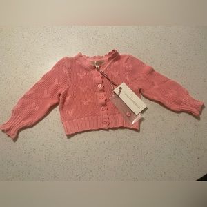 Girls Mini Janie Cardigan in Soirée Pink. Size 2t-3t. Never worn. NWT.